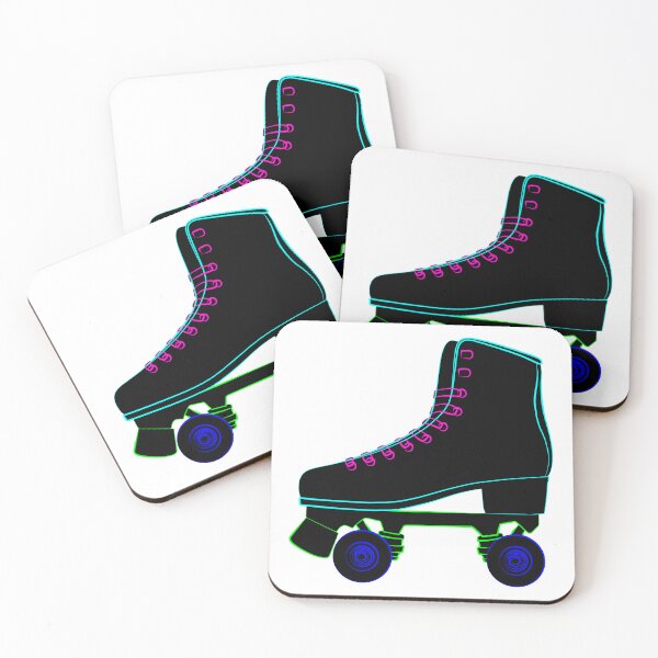 Item preview, Roller skates shoes derby, Wrotki Rollschuhe Roll schuhe Roll schuhe Boots retro old school sport. Contour lines drawn, drawing illustration graphics designed and sold by Marcin Adrian.