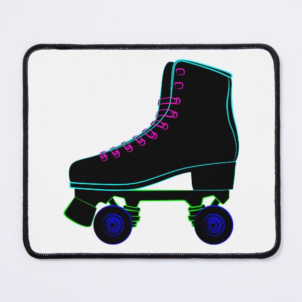Item preview, Roller skates shoes derby, Wrotki Rollschuhe Roll schuhe Roll schuhe Boots retro old school sport. Contour lines drawn, drawing illustration graphics designed and sold by Marcin Adrian.