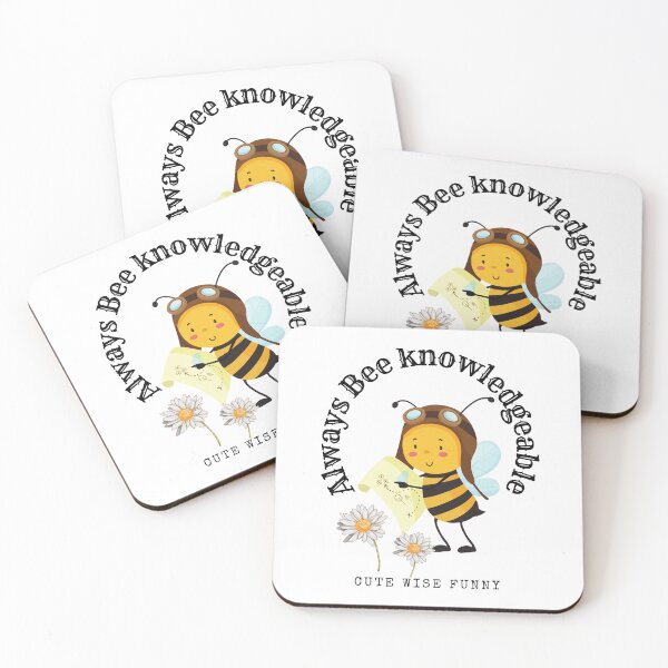 Item preview, 9. Always Bee knowledgeable  - Collection Cute Wise Funny designed and sold by Narcisa22.