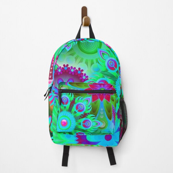 Item preview, Retro Inspired Green Floral Mandala designed and sold by TotallyRetroArt.