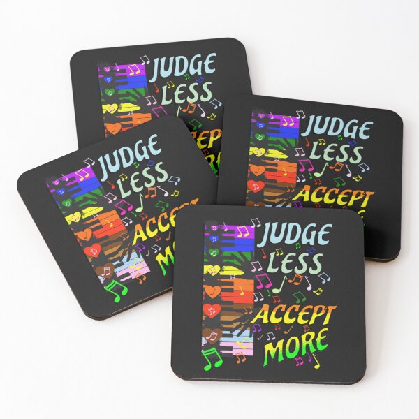 Item preview, Pride Month Judge Less Accept More Inspirational Quote LGBTQ designed and sold by tamdevo1.