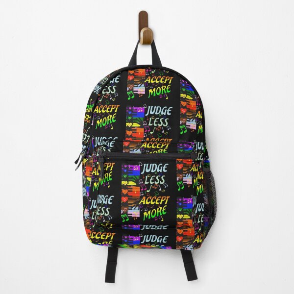 Item preview, Pride Month Judge Less Accept More Inspirational Quote LGBTQ designed and sold by tamdevo1.
