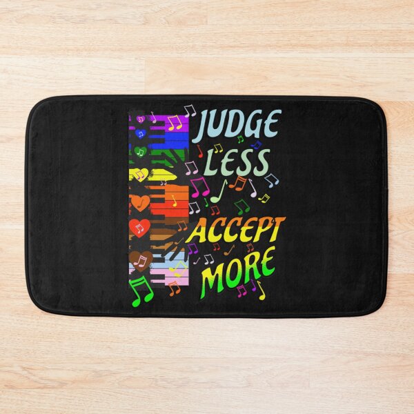 Item preview, Pride Month Judge Less Accept More Inspirational Quote LGBTQ designed and sold by tamdevo1.
