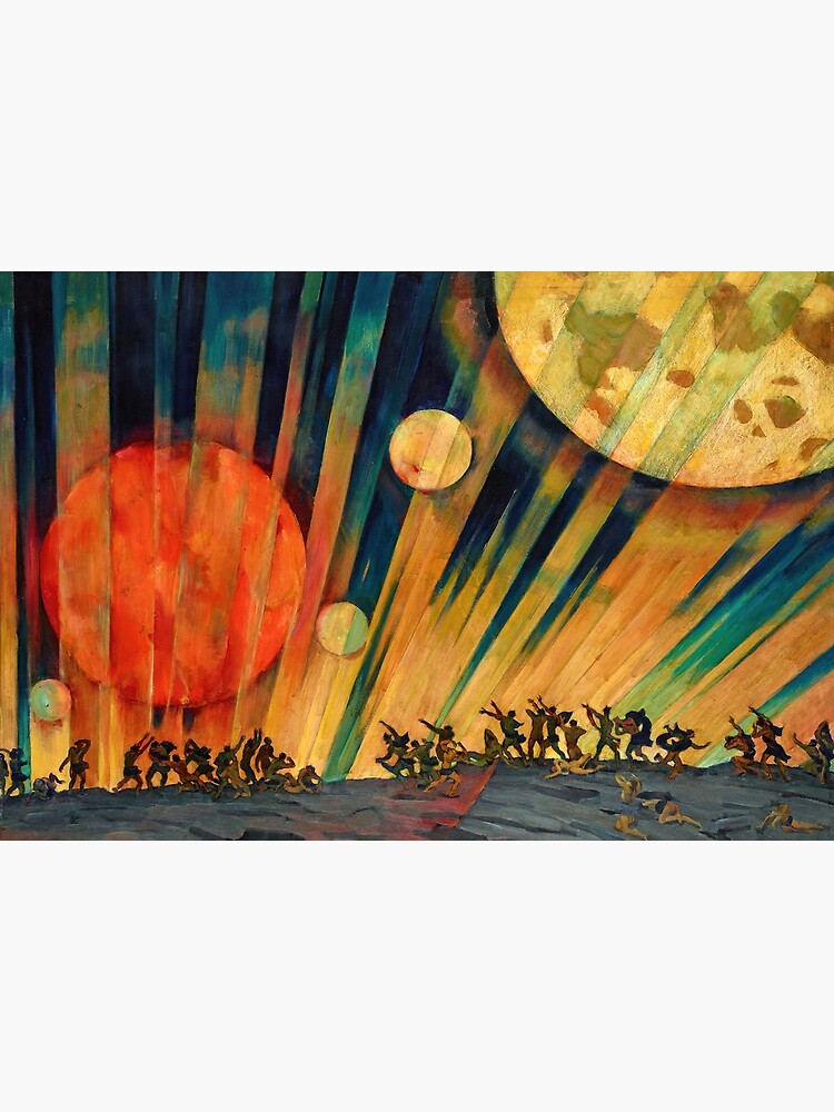 Disover New Planet (1921), by Konstantin Yuon Premium Matte Vertical Poster
