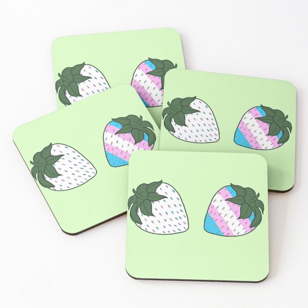 Item preview, LGBTQ+ Pride Month Strawberries - Transgender Flag designed and sold by sophkf-designs.