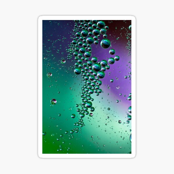 Raining bubbles Sticker