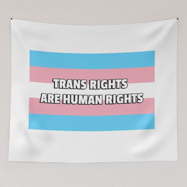 Item preview, Trans Pride TRANS RIGHTS ARE HUMAN RIGHTS designed and sold by Inspirationmotivation.
