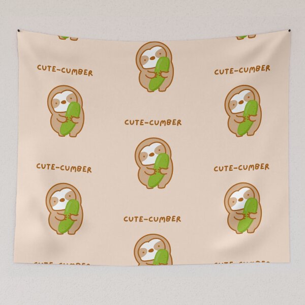 Item preview, Cute-cumber Cucumber Sloth  designed and sold by theslothinme.
