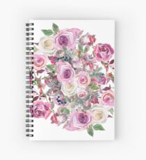 Bouquet of flower - wreath Spiral Notebook