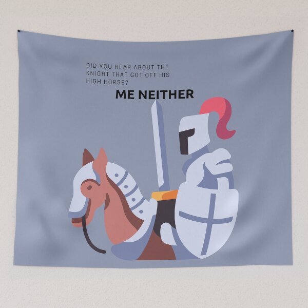 Item preview, Did You Hear About the Knight? - Black lettering designed and sold by CulverCrafts.