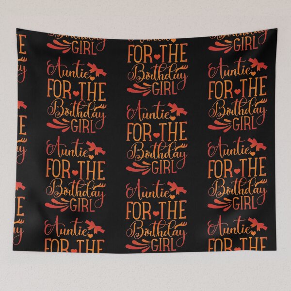 Item preview, Auntie For The birthday Girl Happy birthday girl gift appearl designed and sold by DesignByHeartUK.