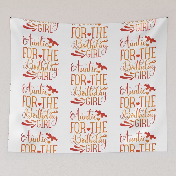 Item preview, Auntie For The birthday Girl Happy birthday girl gift appearl designed and sold by DesignByHeartUK.