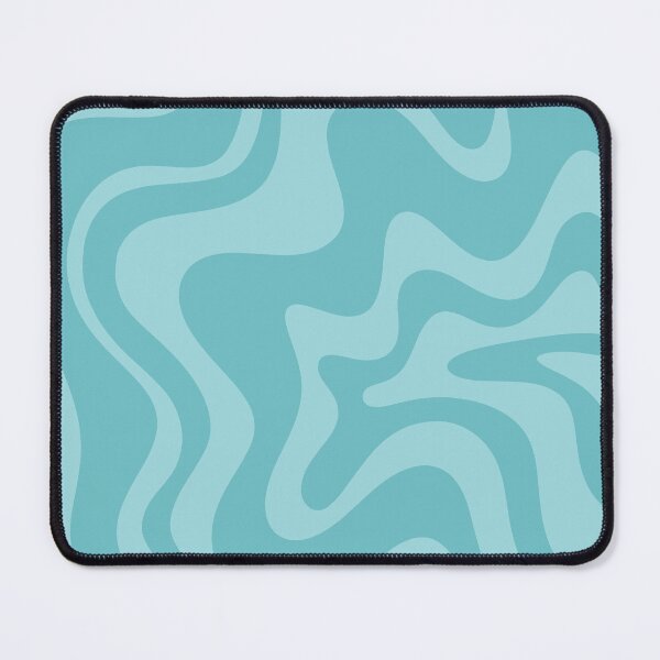 Item preview, Retro Liquid Swirl Abstract Pattern in Aqua Teal designed and sold by kierkegaard.
