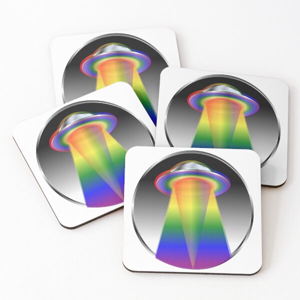 Item preview, ufo rainbow pride tractor beam designed and sold by MiraNomegusta.