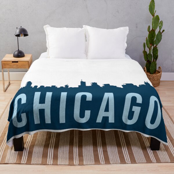 Artikelvorschau, Chicago Skyline Navy entworfen und verkauft von Elizabeth McDaniel.