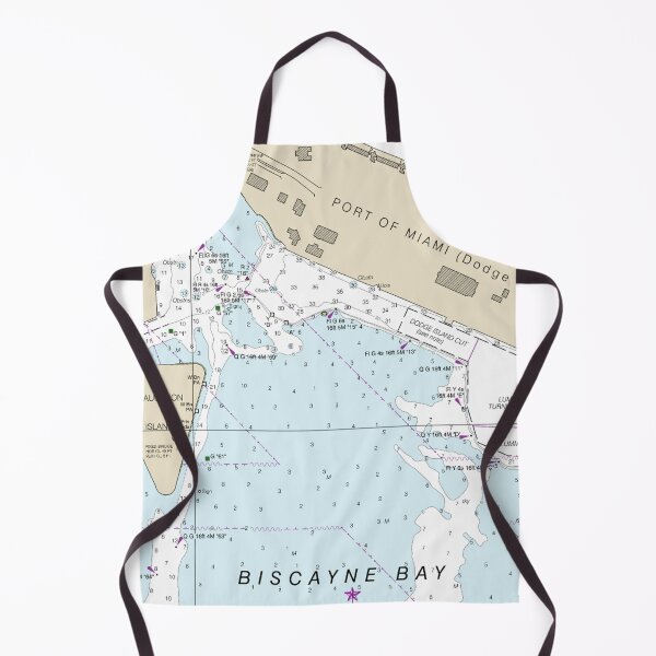 Item preview, Biscayne Bay Nautical Chart Shirt designed and sold by Capybara Clothing.