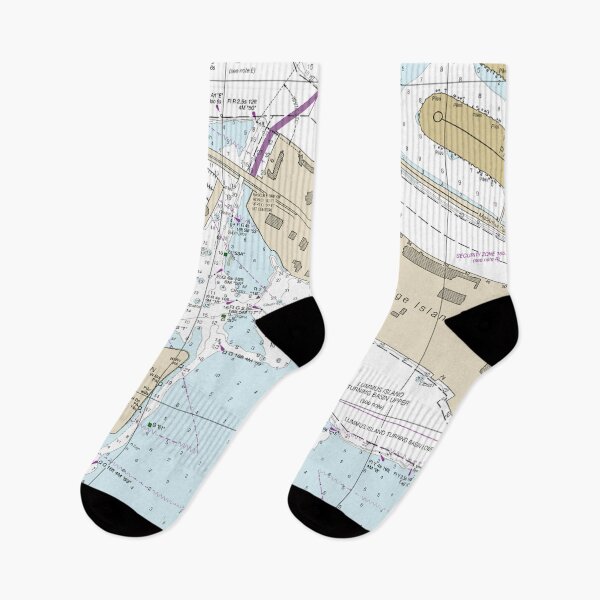 Item preview, Biscayne Bay Nautical Chart Shirt designed and sold by Capybara Clothing.