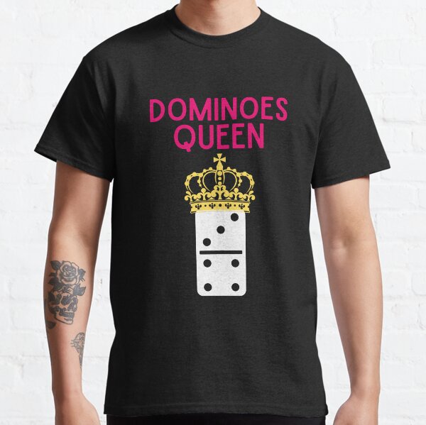 Dominoes Queen Funny Domino Player Gift Queen Of Dominoes Classic T-Shirt