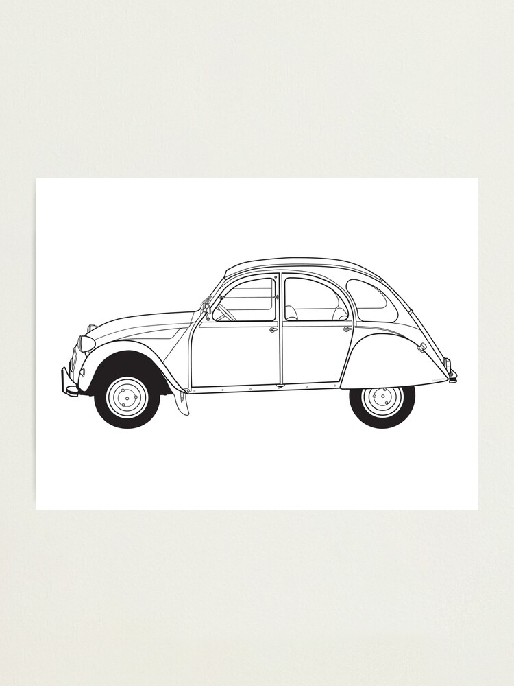 Alternate view of Citroën 2CV Classic Vintage Car Photographic Print