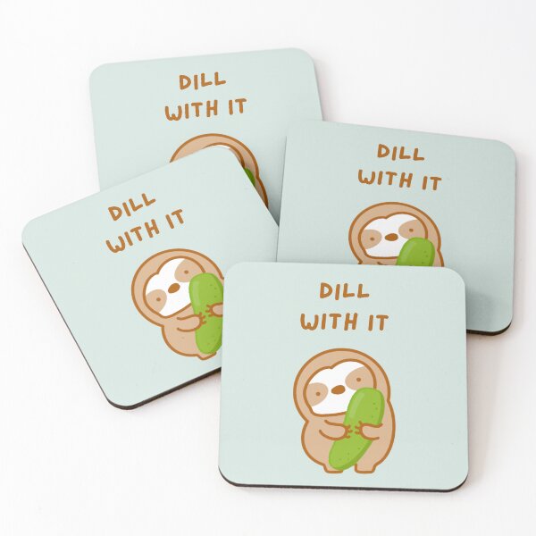 Item preview, Deal With It Dill Pickle Sloth designed and sold by theslothinme.