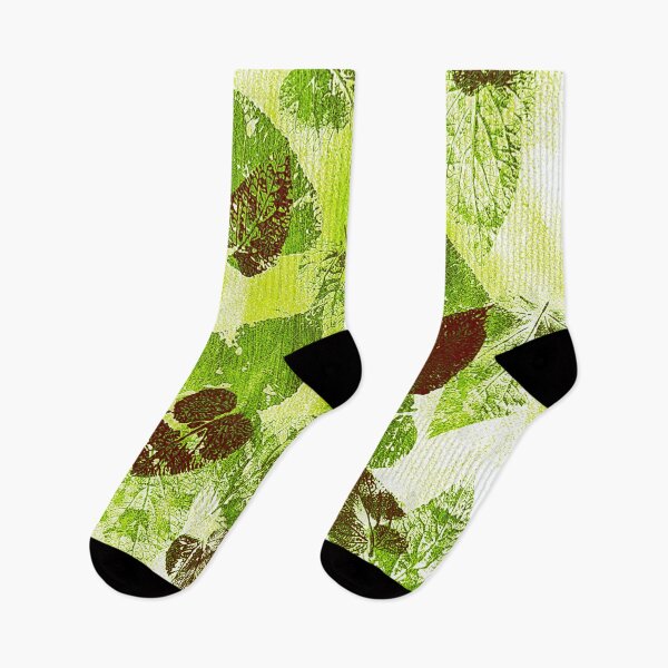 Item preview, Floating leaves Light Green on White by Kathryn Boundy designed and sold by OB-Studio.