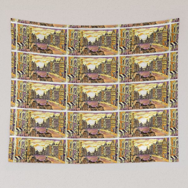 Item preview, An Old European Street Scene - 1800s designed and sold by DonSylvester.