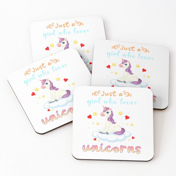 Item preview, Just a girl who loves unicorns for unicorn lovers t-shirt designed and sold by adilocent.