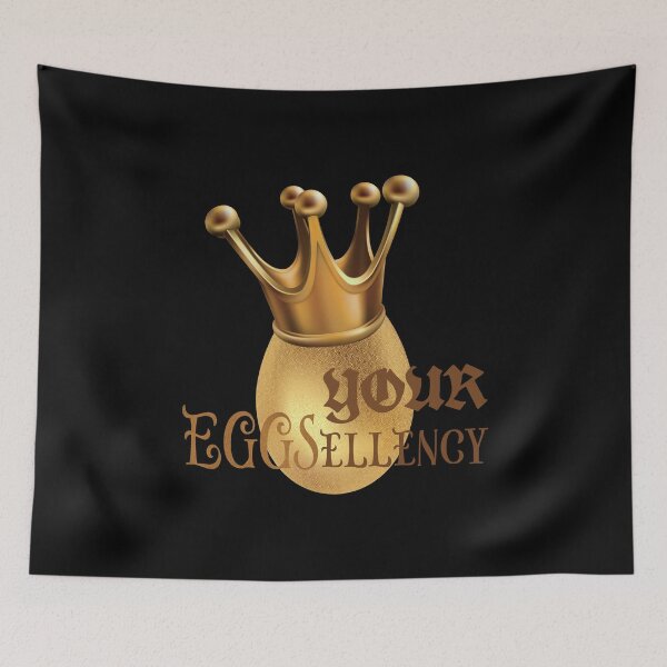 Item preview, Your Eggsellency (on Black) designed and sold by epinkb.