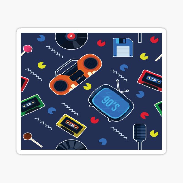 "90s Retro Design" Sticker For Sale By TheBUniverse | Redbubble