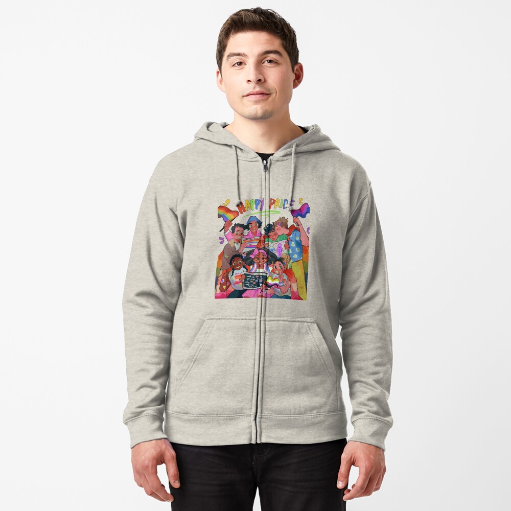 Item preview, Sudadera con capucha y cremallera designed and sold by riicolato.