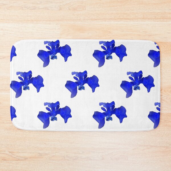 Item preview, royal blue abstracts Iris Flowers designed and sold by KABFA Designs.