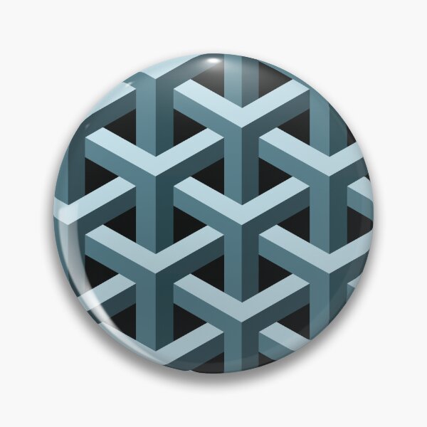 Item preview, 3d Optical Illusion Intertwined Columns Futuristic Sci-Fi Pattern designed and sold by Art-and-Archaeo.
