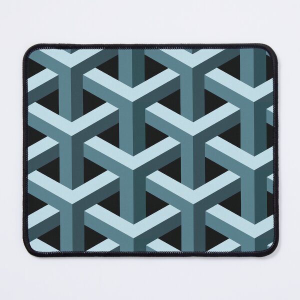 Item preview, 3d Optical Illusion Intertwined Columns Futuristic Sci-Fi Pattern designed and sold by Art-and-Archaeo.