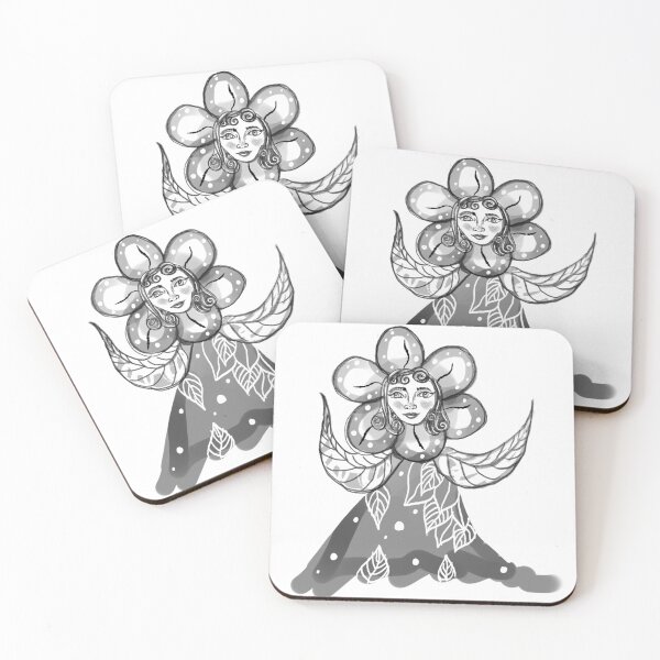 Item preview,  Flower Spirit - Black and White designed and sold by Ellen O'Loughlin.