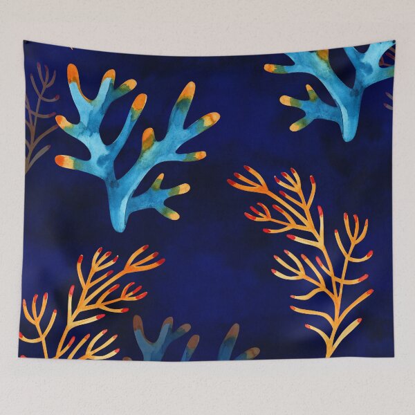 Item preview, Electric blue underwater scene designed and sold by FGCART.