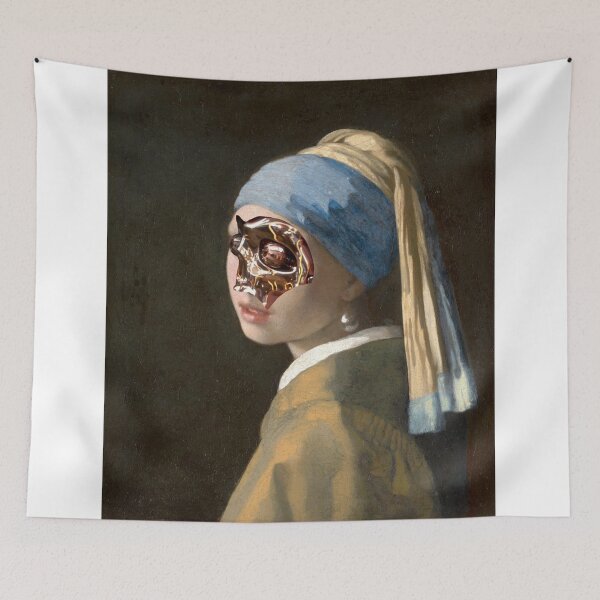 Item preview, Robot Girl with a Pearl Earring designed and sold by AndreMonthy.