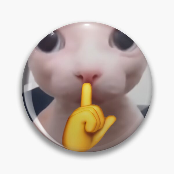 Item preview, HQ Bingus Shushing Cat Meme  designed and sold by fomodesigns.
