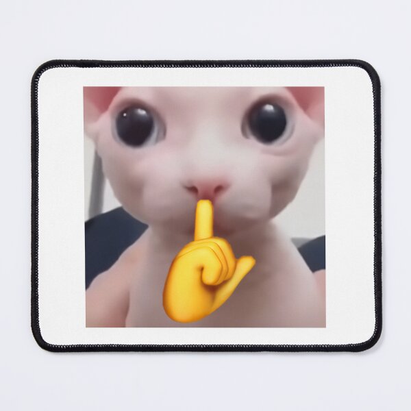Item preview, HQ Bingus Shushing Cat Meme  designed and sold by fomodesigns.