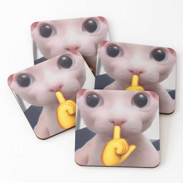 Item preview, HQ Bingus Shushing Cat Meme  designed and sold by fomodesigns.