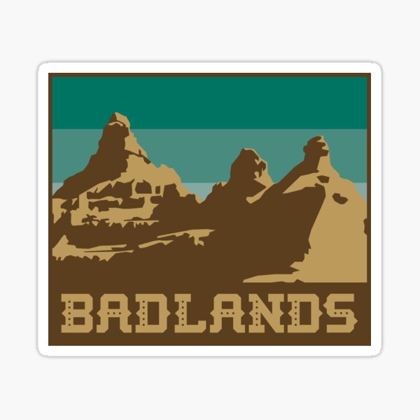 Updated Badlands Nat'l Park Stickers Sticker