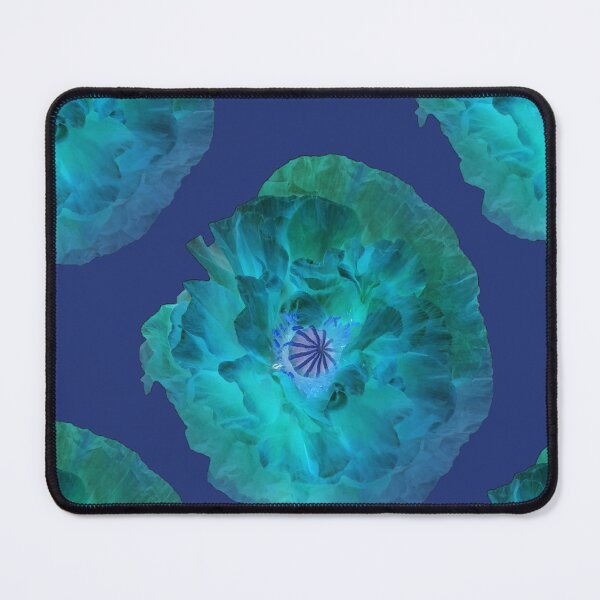Item preview, Two neon mixed blue effect poppies designed and sold by KABFA Designs.