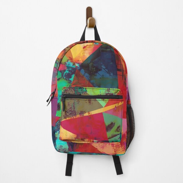 Item preview, abstract geometric triangles colorful pattern designed and sold by cutecrazytshirt.