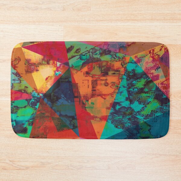 Item preview, abstract geometric triangles colorful pattern designed and sold by cutecrazytshirt.
