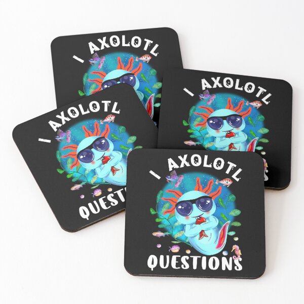 Item preview, I Axolotl Questions, Cute Axolotl Quote designed and sold by orangeblue21.