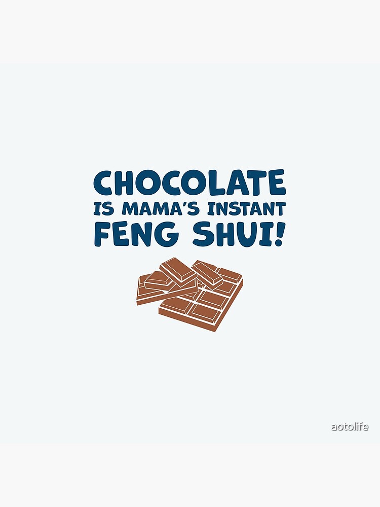Thumbnail 4 of 4, Pillow, Chocolate Is Mama’s Instant Feng Shui! designed and sold by aotolife.