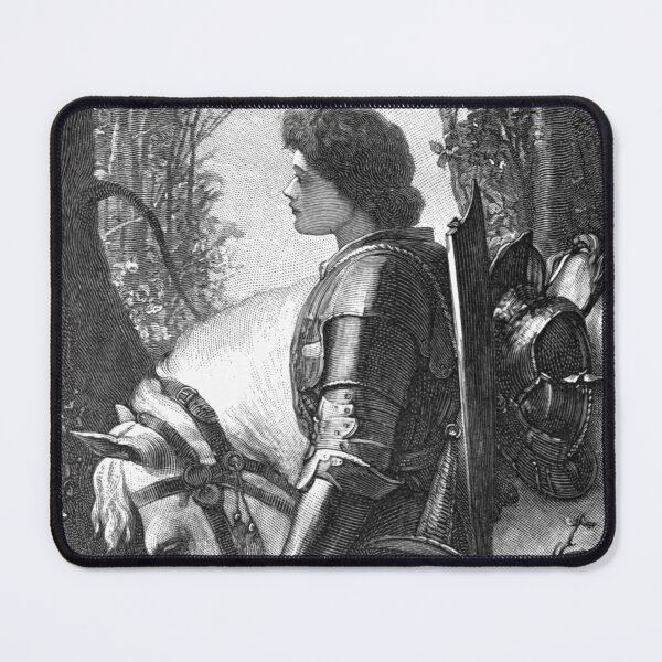Item preview, Sir Galahad by G.F. Watts - Engraved by H.W. Peckwell designed and sold by Cat Lady Designs.
