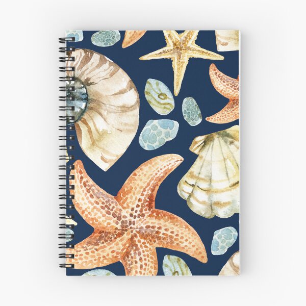 Item preview, Seashells with starfish watercolor  designed and sold by FGCART.