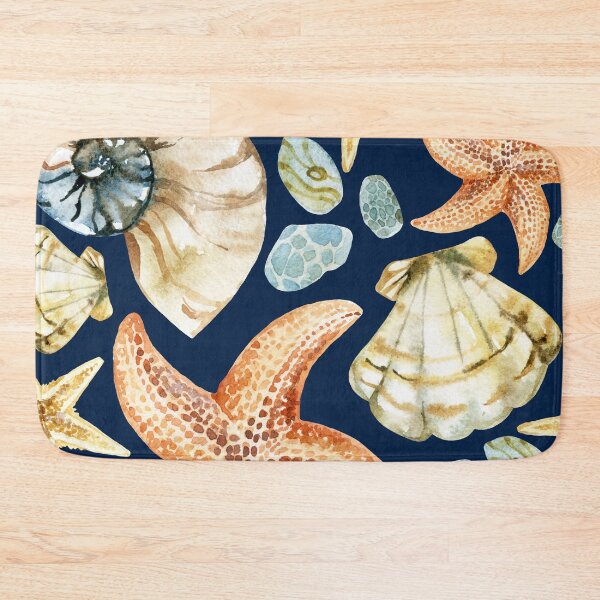 Item preview, Seashells with starfish watercolor  designed and sold by FGCART.