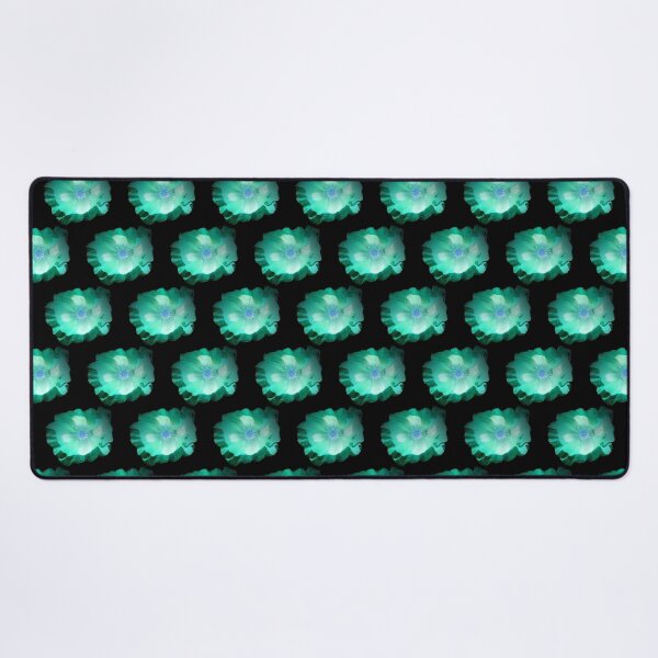 Item preview, neon effect poppies frilly black background green effect designed and sold by KABFA Designs.