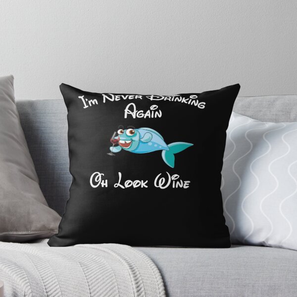 Aperçu de l'œuvre Fish I'm Never Drinking Again Oh Look Wine Funny créée et vendue par CRO-DESIGN.